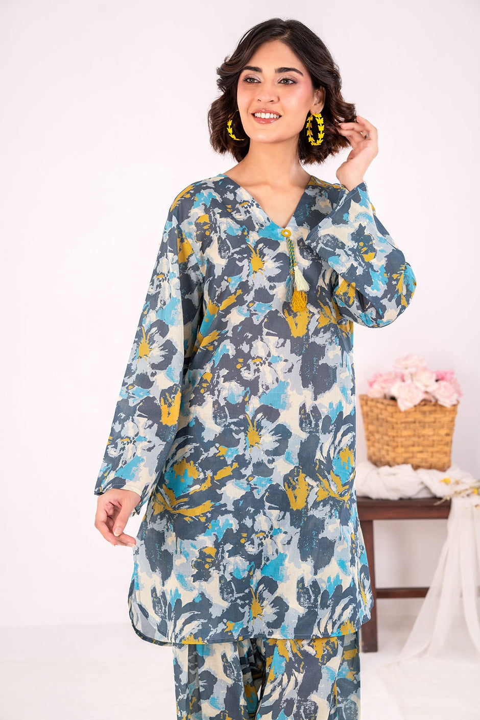2 Piece Unstitched Printed Lawn Suit