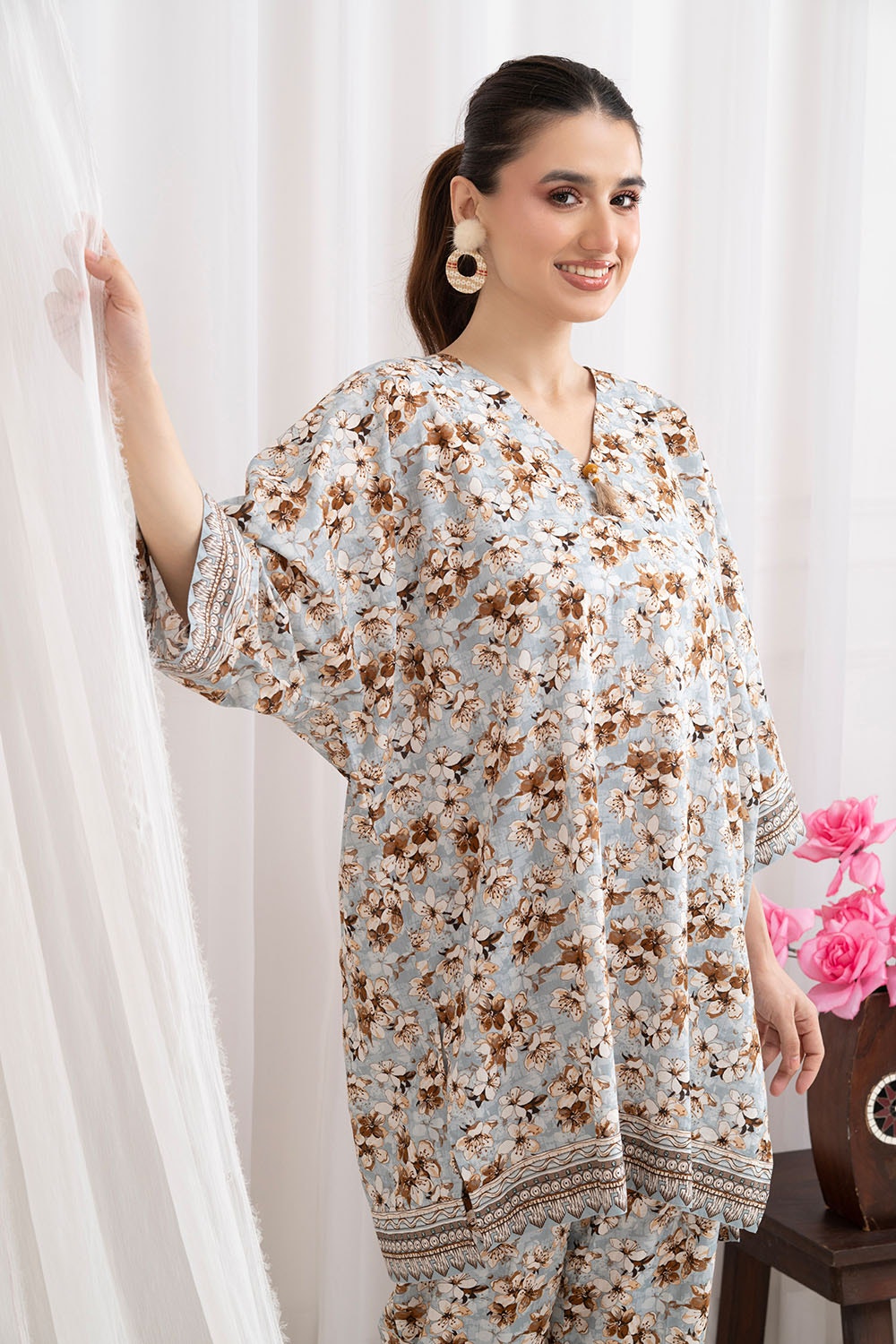 2 Piece Unstitched Printed Lawn Suit TLP-52035
