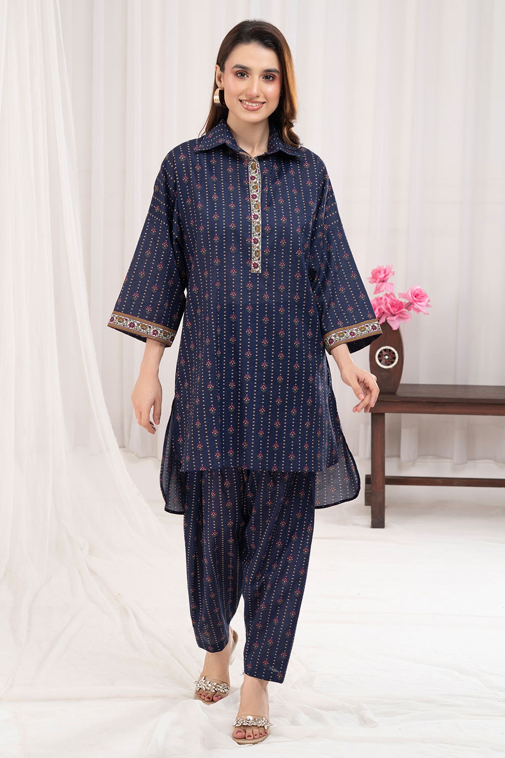 2 Piece Unstitched Printed Lawn Suit TLP-52041