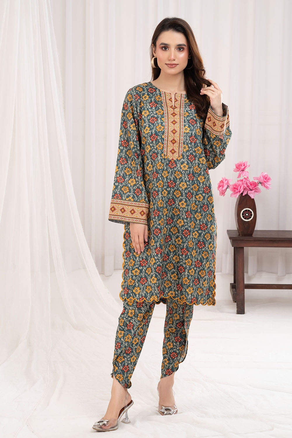 2 Piece Unstitched Printed Lawn Suit TLP-52044