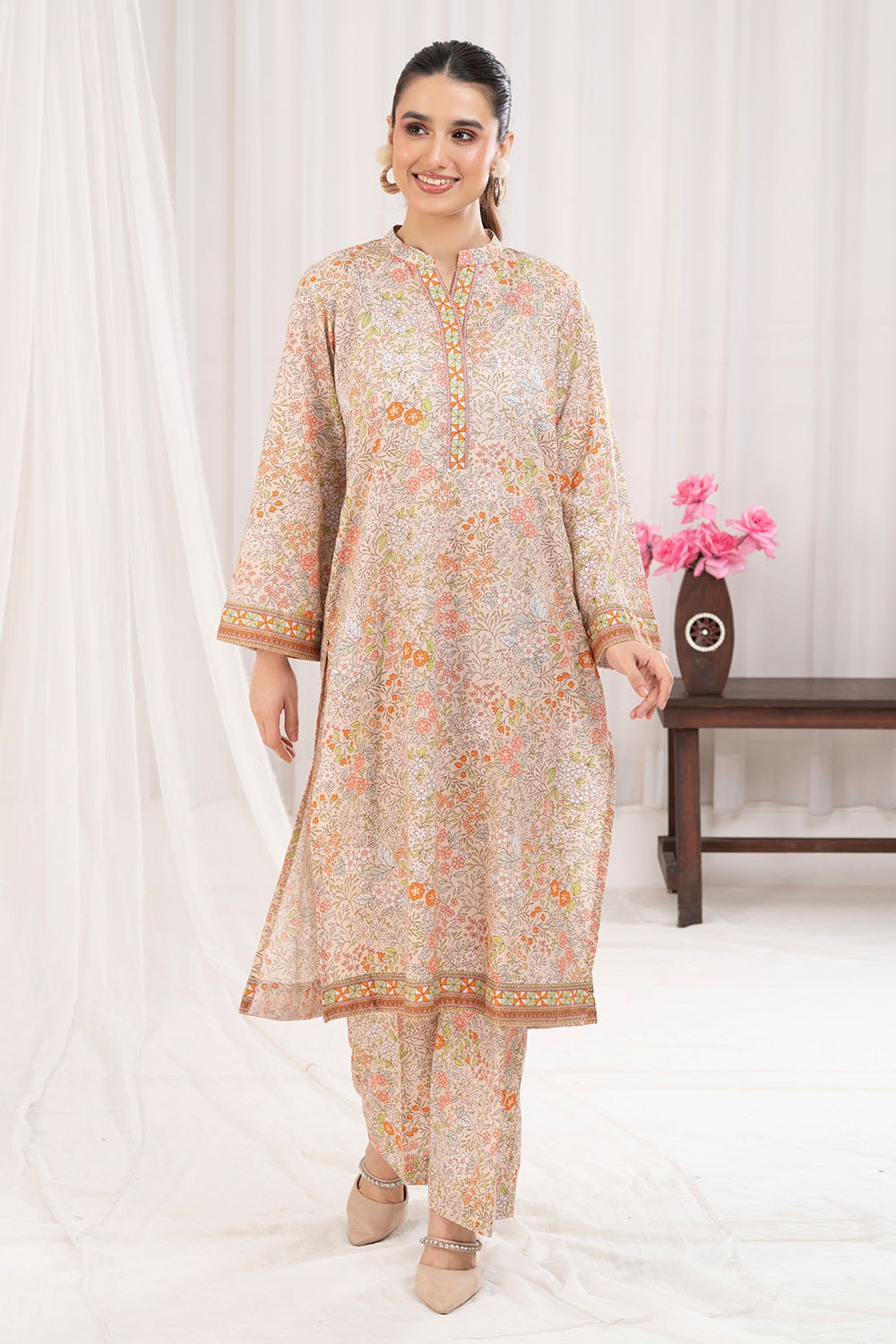 2 Piece Unstitched Printed Lawn Suit TLP-52046