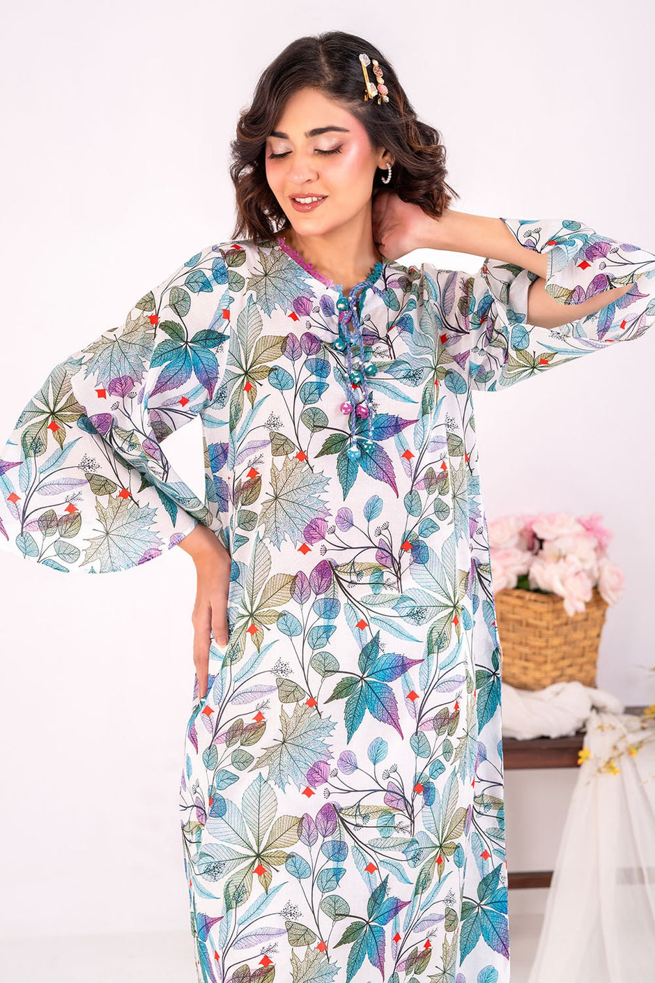 2 Piece Unstitched Printed Lawn Suit