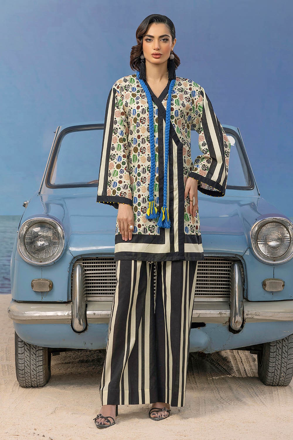 2 Piece Unstitched Printed Lawn Suit TL-52036