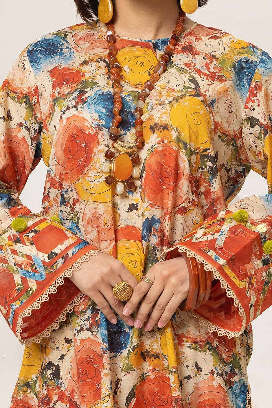 2 Piece Unstitched Printed Lawn Suit