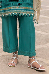 3 Piece Unstitched Mehsuri Stripe Khaddar Suit K-52059