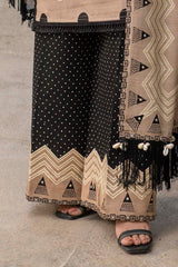 3 Piece Unstitched Mehsuri Stripe Khaddar Suit K-52058