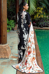 3 Piece Unstitched Printed Lawn Suit with Paper Cotton Dupatta PC-52003