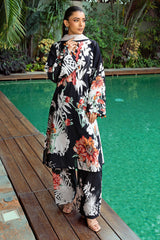 3 Piece Unstitched Printed Lawn Suit with Paper Cotton Dupatta PC-52003