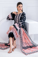3 Piece Unstitched Printed Lawn suit CLP-42167