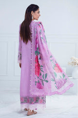 3 Piece Unstitched Embroidered Lawn Suit with Paper Cotton Dupatta SP-52042