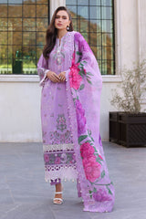 3 Piece Unstitched Embroidered Lawn Suit with Paper Cotton Dupatta SP-52042