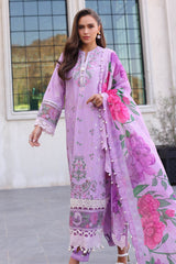 3 Piece Unstitched Embroidered Lawn Suit with Paper Cotton Dupatta SP-52042