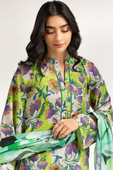 Printed Lawn Shirt And Dupatta IUSTKD-722