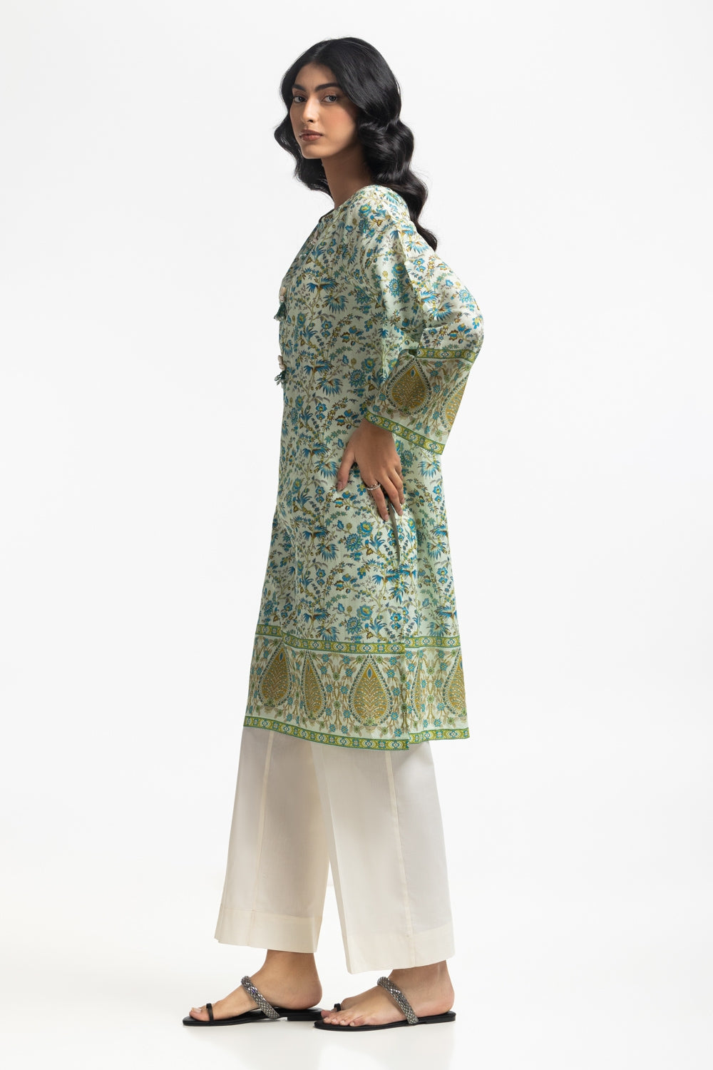 Printed Lawn Shirt IUSTK-480