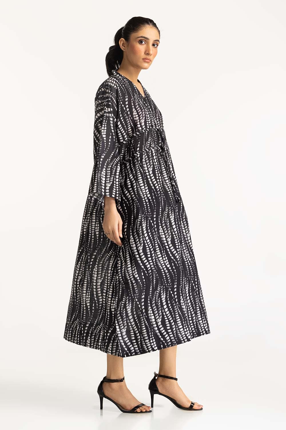 Printed V-Neck Dress WM-DRS-SS24-025