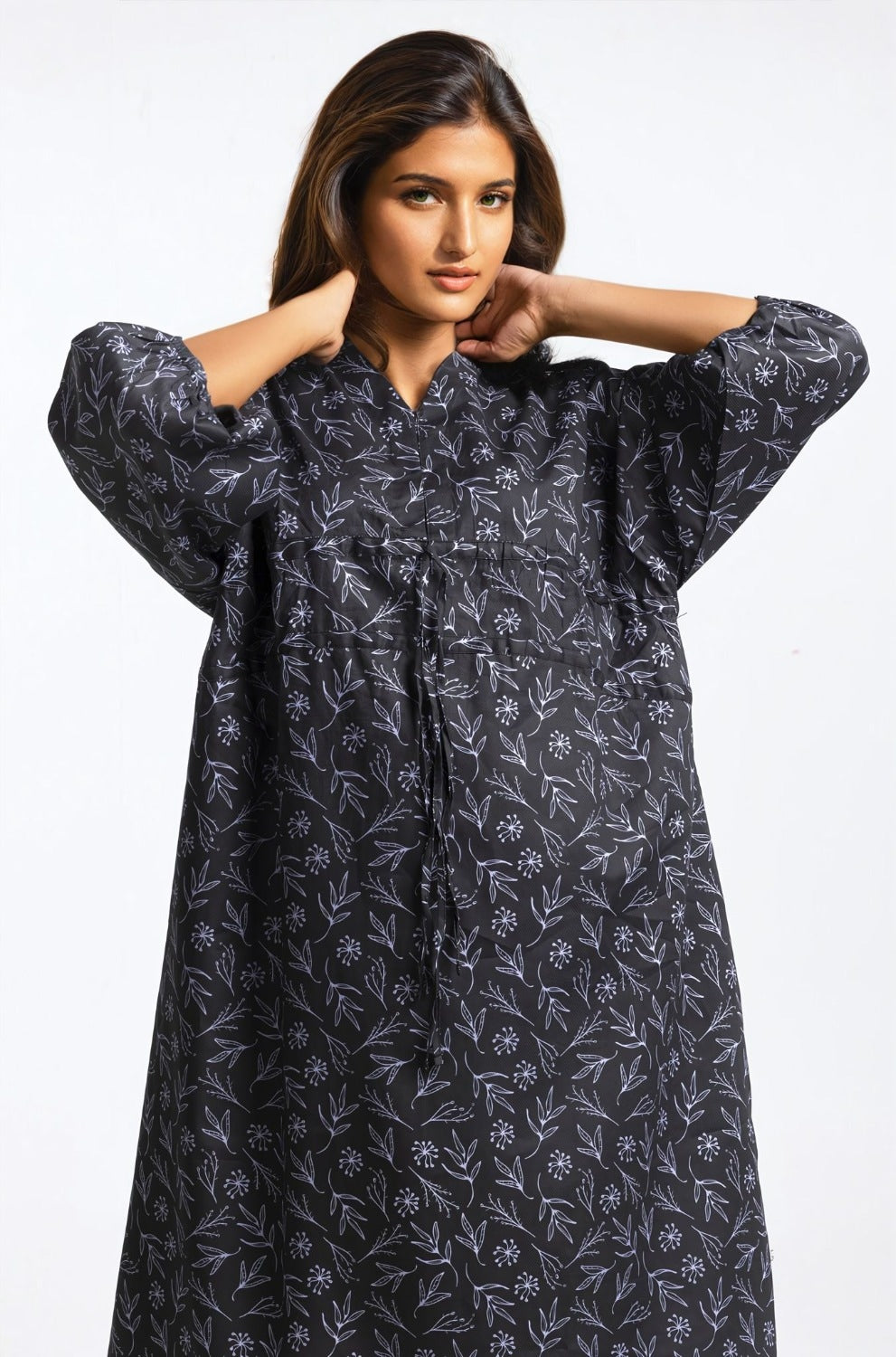 Printed V Neck Dress WM-DRS-SS24-023