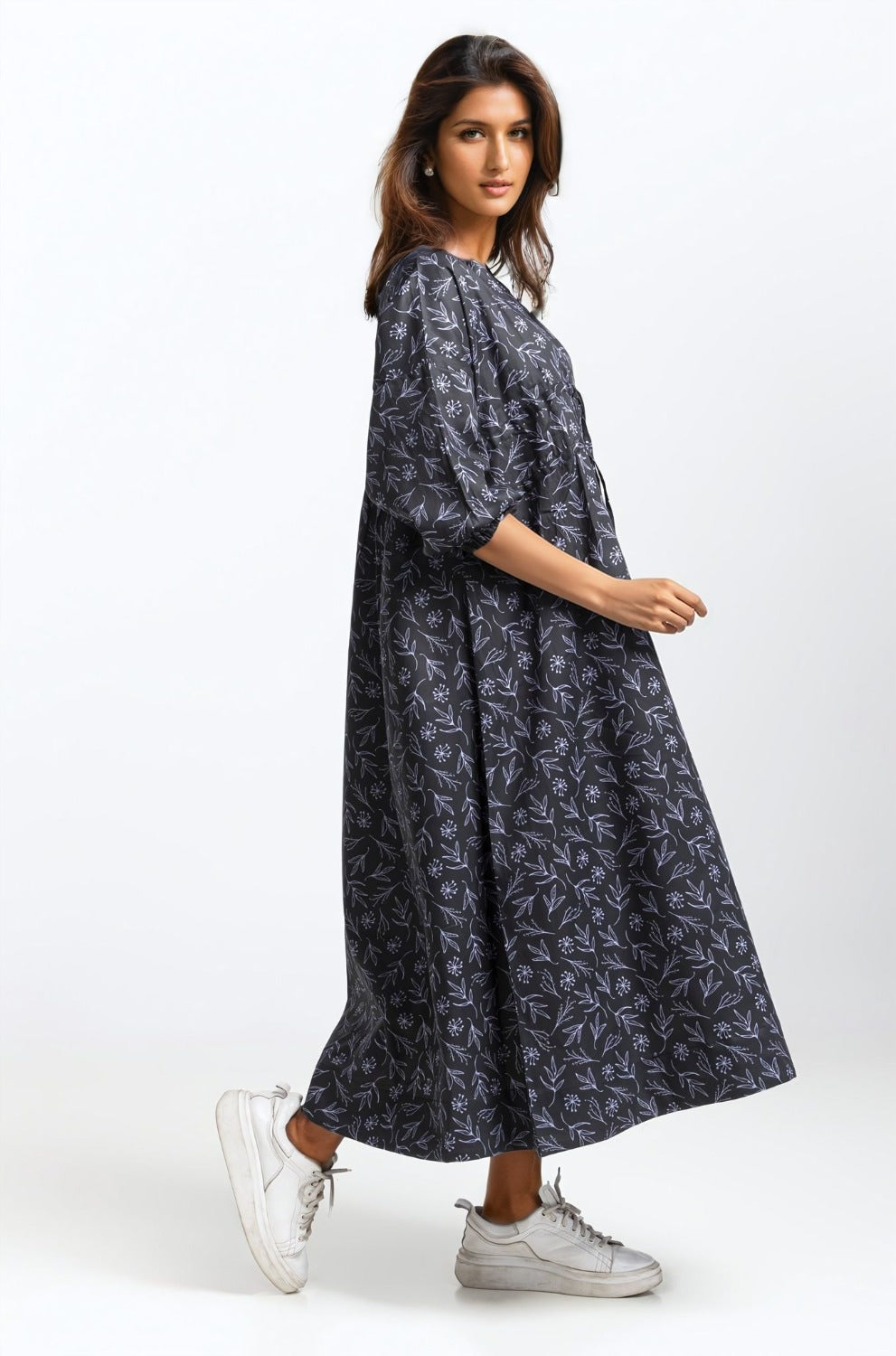 Printed V Neck Dress WM-DRS-SS24-023