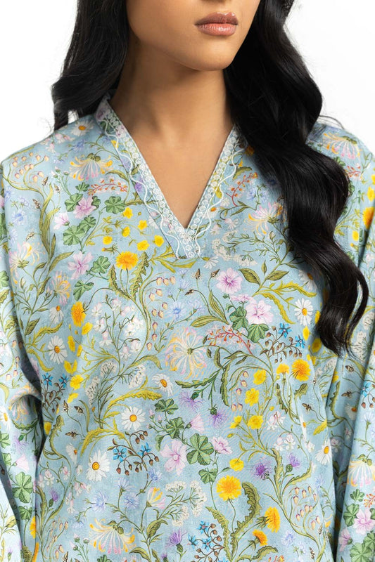 Printed viscose With embroidery Co-Ord Set IPST-44348