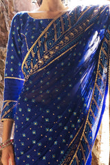 3 Piece Unstitched Gota Sequins Handwork Chiffon Saree PRS-52002 B