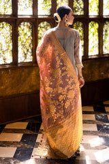 3 Piece Unstitched Organza Suit with Raw Silk Trouser PRW-32071