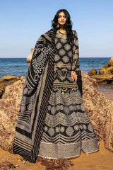 3 Piece Unstitched Embroidered Jacquard Suit with Jacquard Dupatta PRW-32083