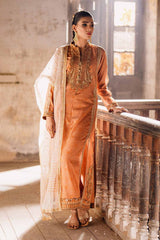 3 Piece Unstitched Jacquard Embroidered Suit with Sequins Embroidered Zari Organza Dupatta PRW-42013