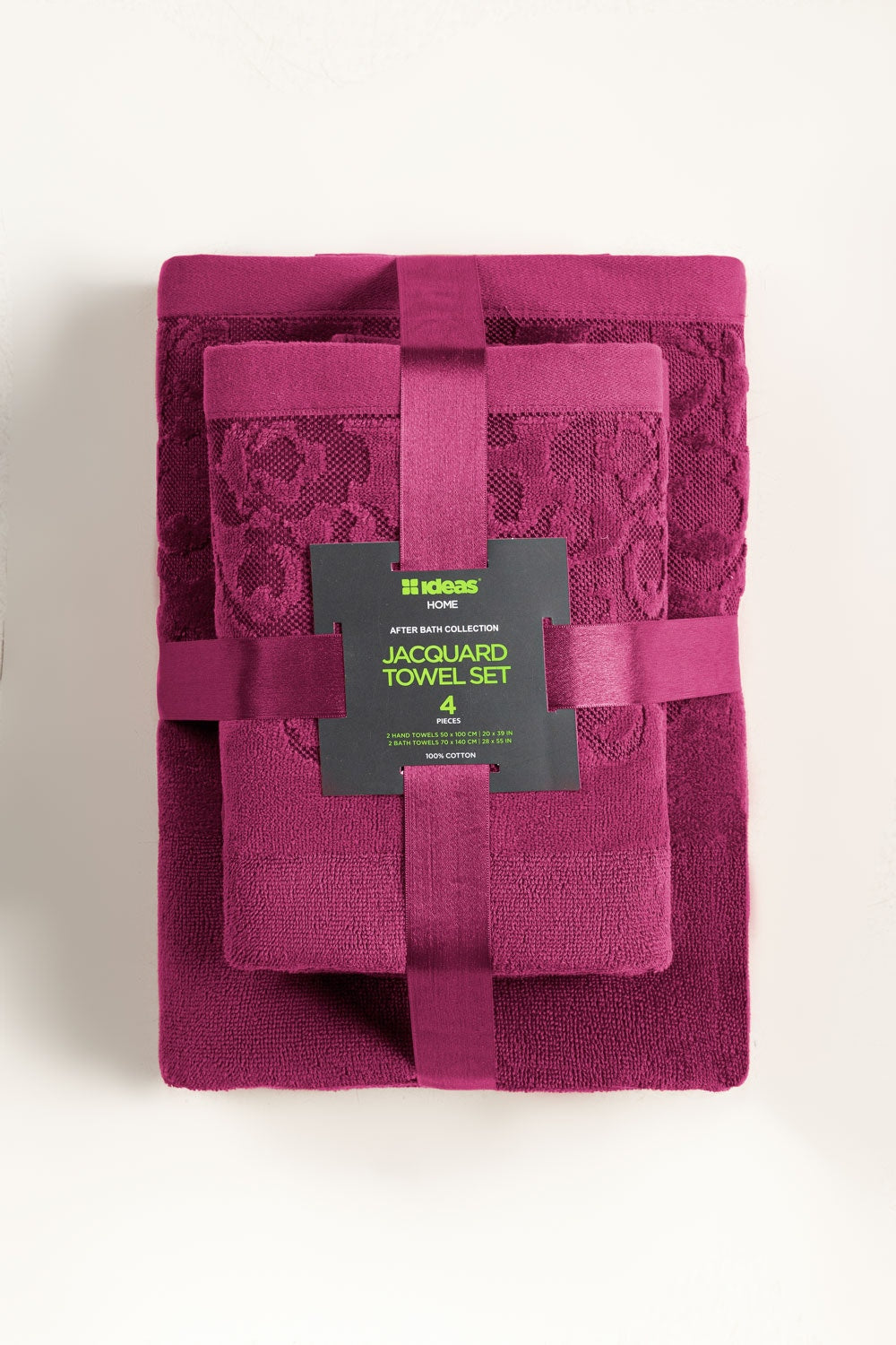 Pulse Jacquard Dyed Towel 4Pcs Set