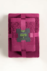 Pulse Jacquard Dyed Towel 4Pcs Set