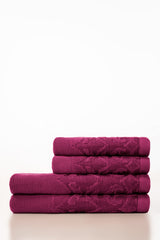 Pulse Jacquard Dyed Towel 4Pcs Set