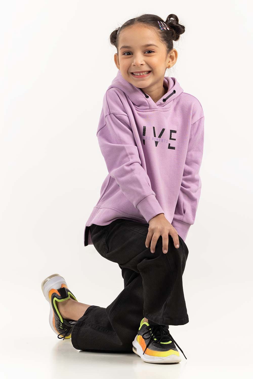 Toddler Girl Purple Hoodie 224-612-041