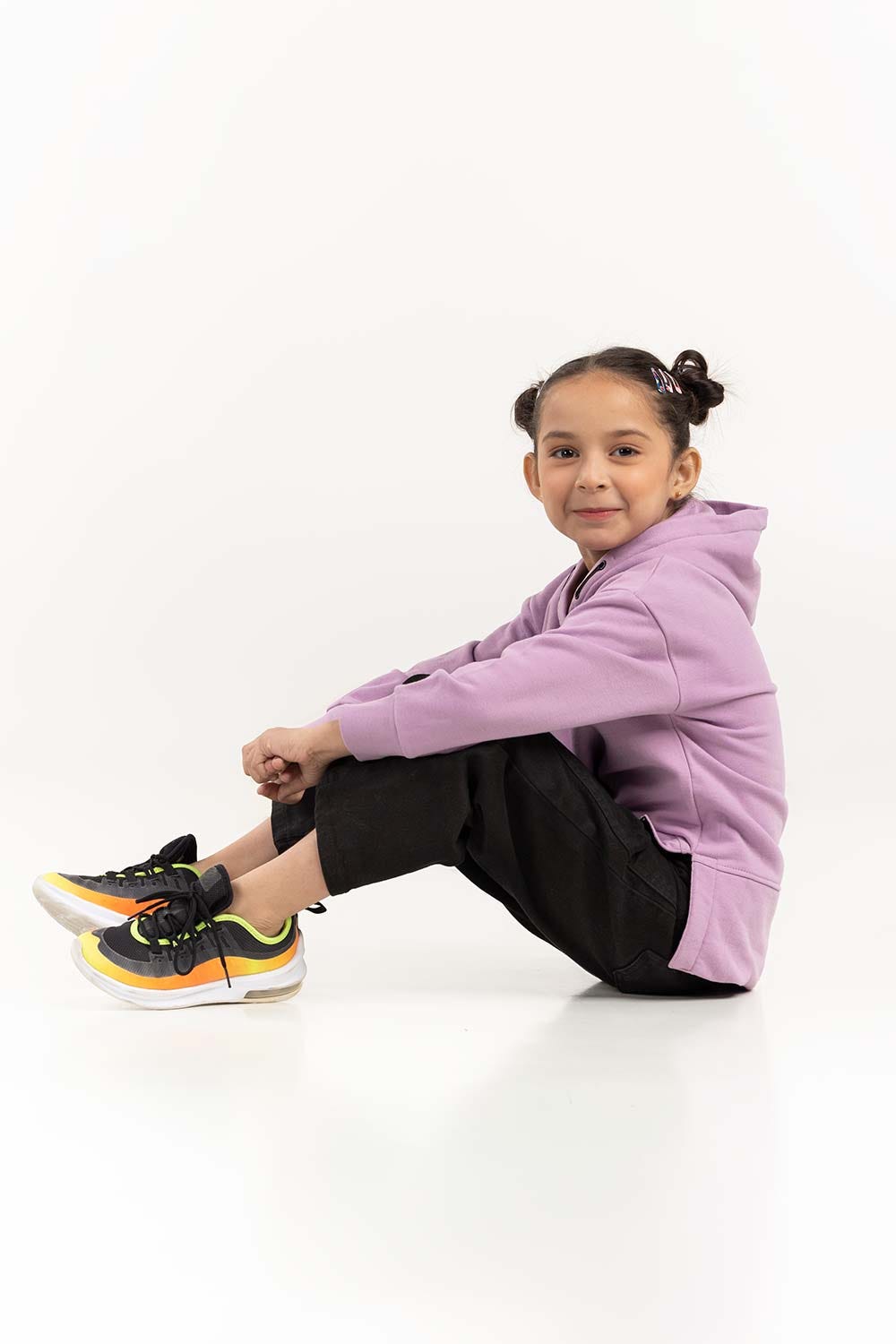 Toddler Girl Purple Hoodie 224-612-041