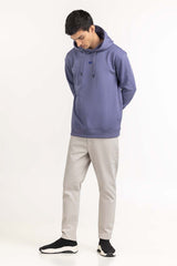 Purple Knit Regular Hoodie 224-112-011 B