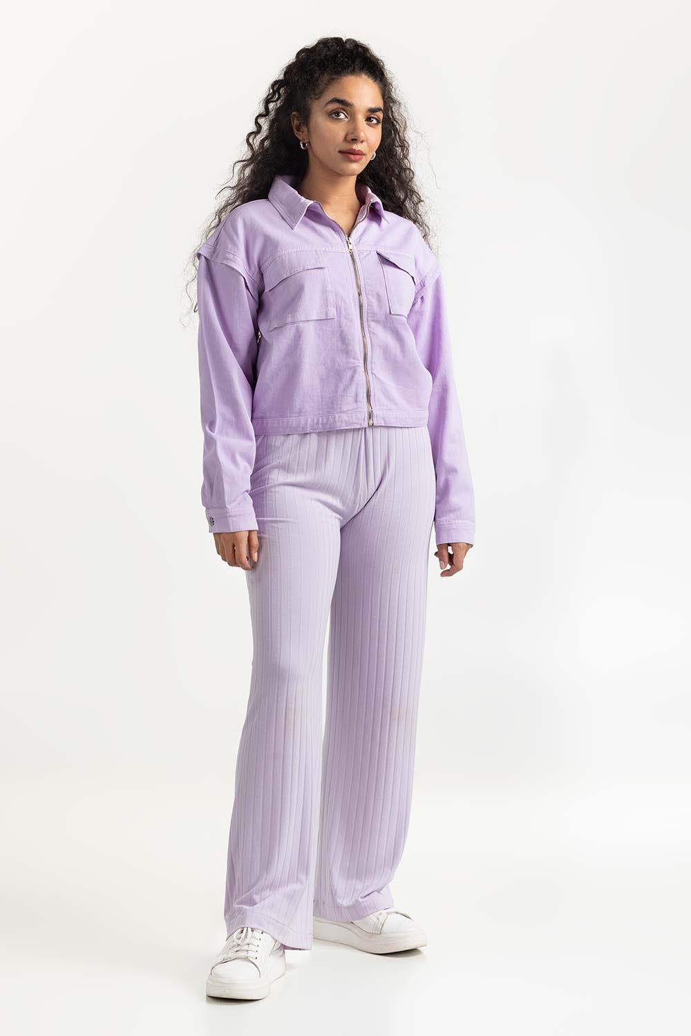 Lilac Non Denim Jacket  224-210-049