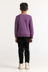 Purple Printed Sweatshirt 224-512-064