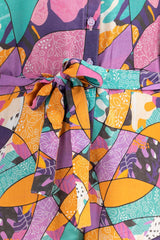 Junior Girl Purple Printed Woven Top JGWJ-2210031