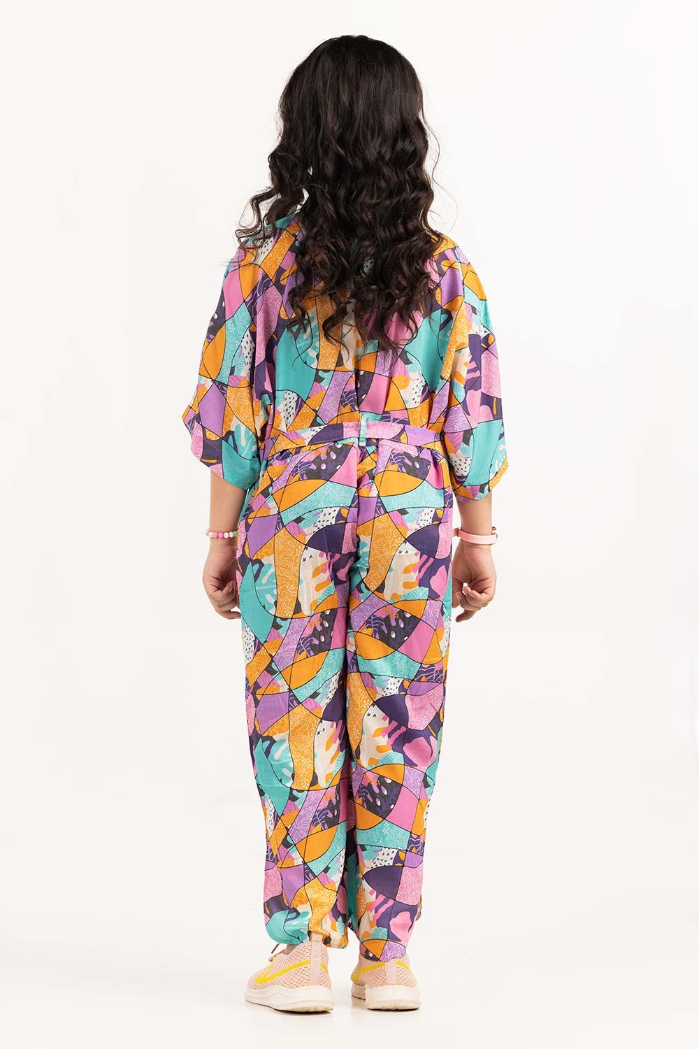 Junior Girl Purple Printed Woven Top JGWJ-2210031
