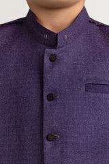 Purple Styling Waist Coat KWC-PD23-012
