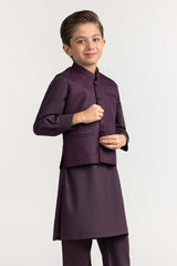 Purple Styling Waist Coat KWC-PD23-016
