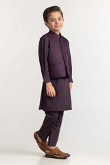 Purple Styling Waist Coat KWC-PD23-016