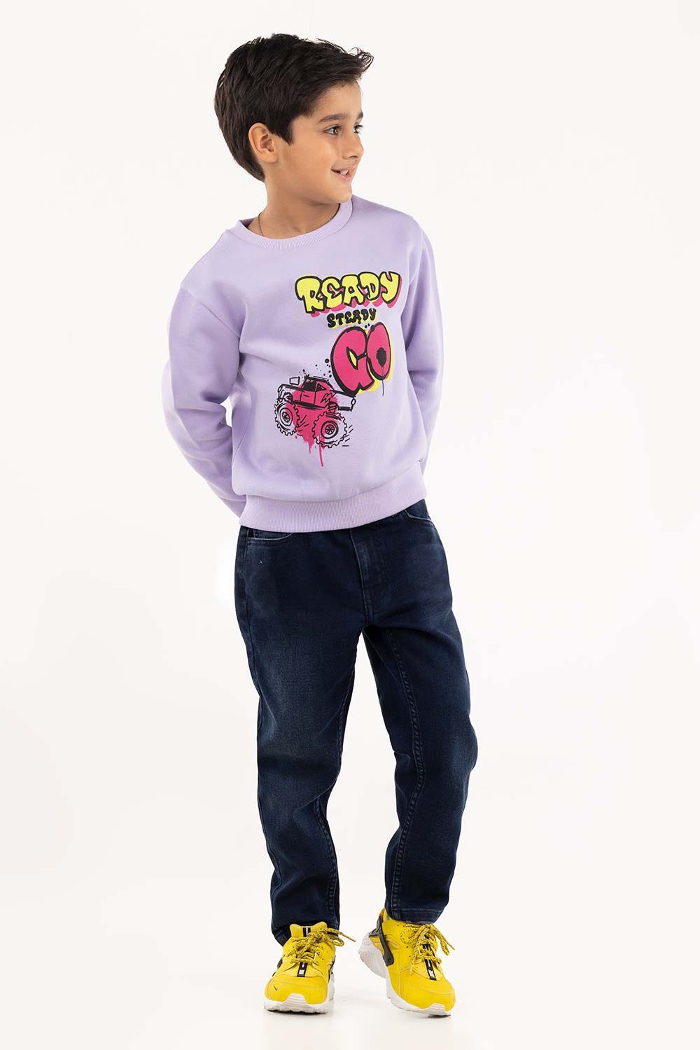 Toddler Boy Purple Sweatshirt 224-512-011
