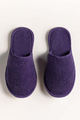 Purple Terry Slippers