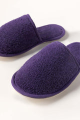 Purple Terry Slippers