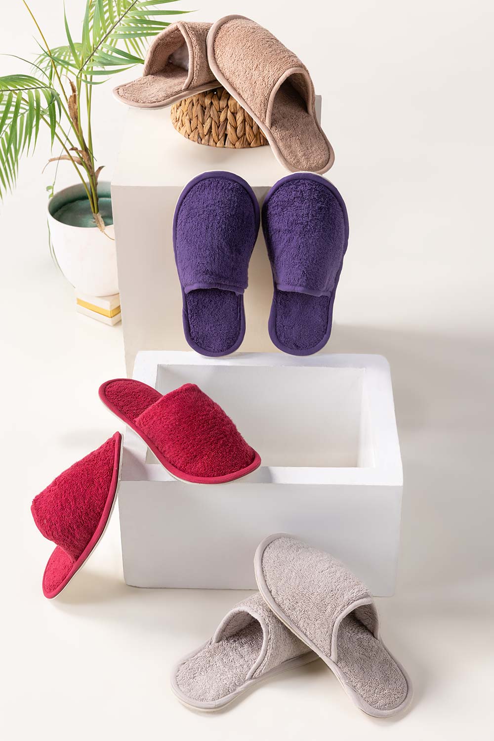 Purple Terry Slippers