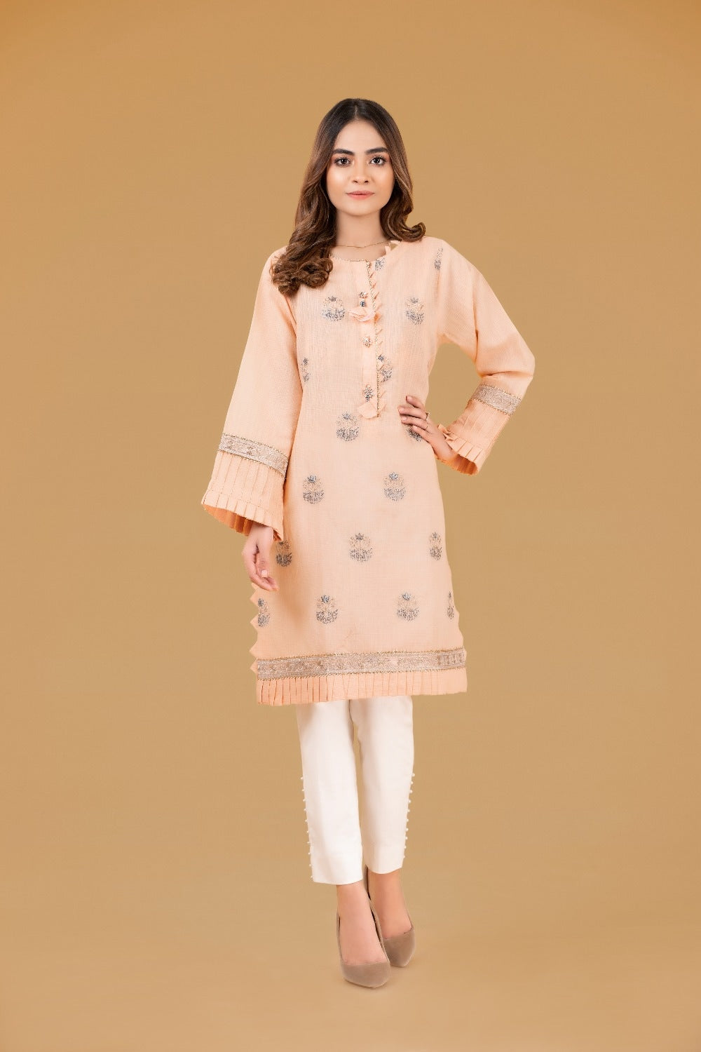 Fancy Fabric Emb Shirt
