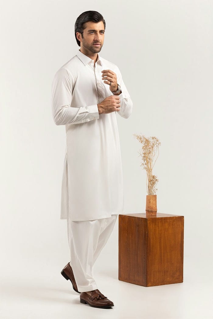 White Unstitched Fabric With Gift Box X-Series - Exclusive Collection Opal