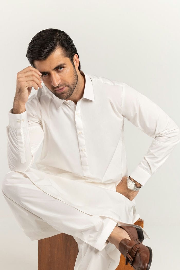 White Unstitched Fabric With Gift Box X-Series - Exclusive Collection Opal