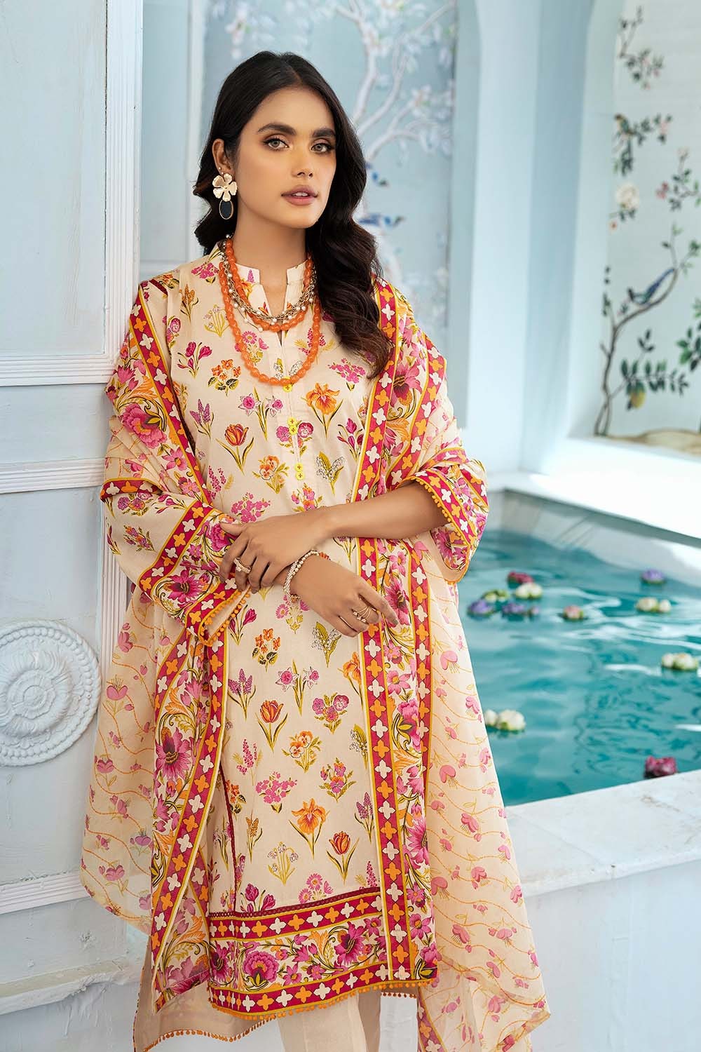 3 Piece Unstitched Printed Lawn Suit CL-22226 A
