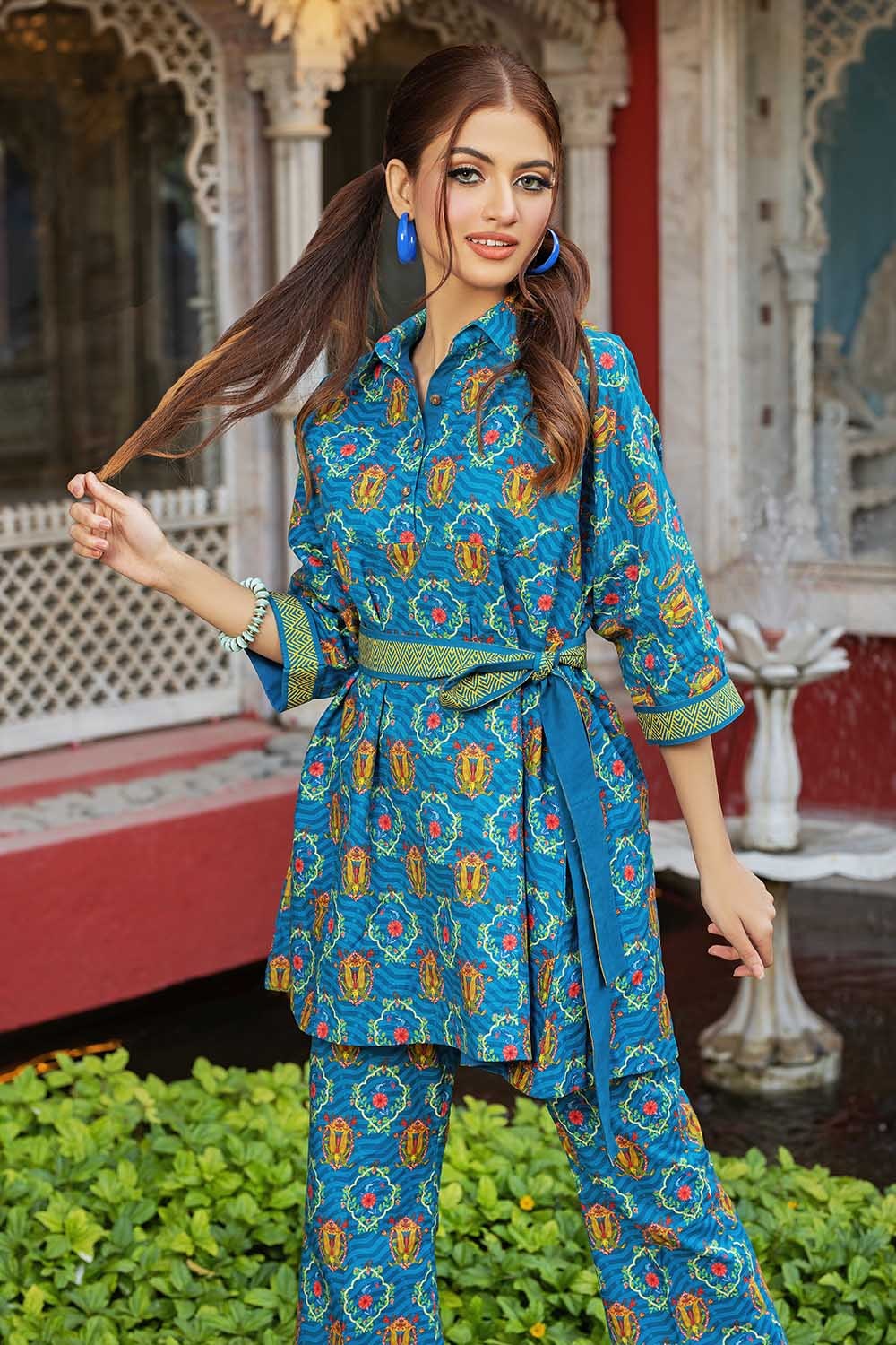 1 Piece Digital Printed Lawn Fabric SL-22024