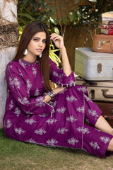 2 Piece Lawn Silver Printed Unstitched Suit TL-32049