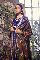 3 Piece Unstitched Printed Pashmina Shawl Suit AP-12064